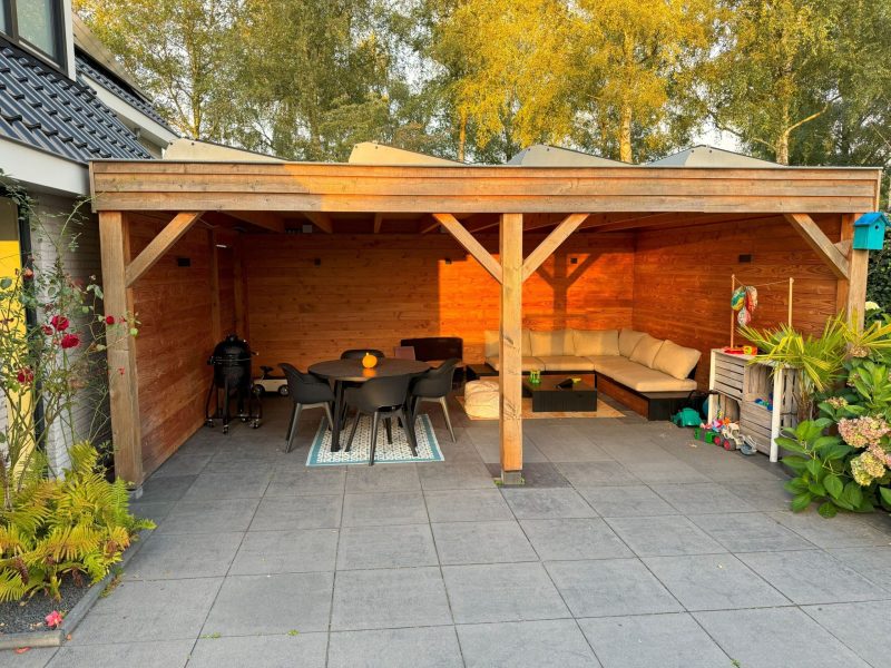 glasschuifwand voor